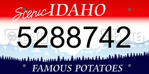 5288742 Idaho License Plate