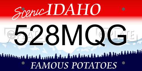 528MQG Idaho License Plate
