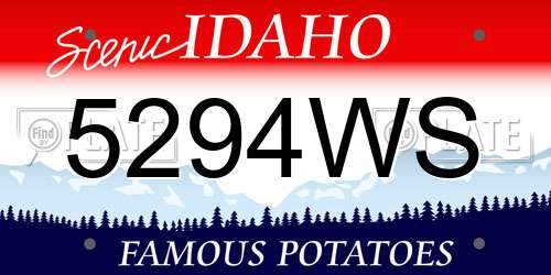 5294WS Idaho License Plate