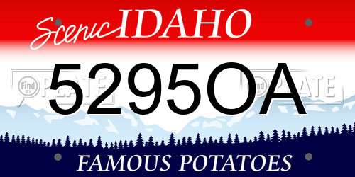 5295OA Idaho License Plate