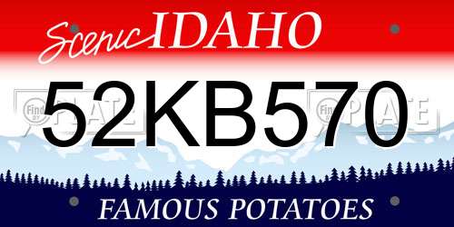 52KB570 Idaho License Plate