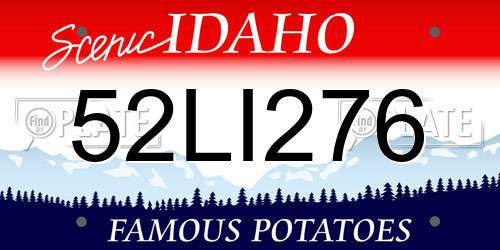 52LI276 Idaho License Plate