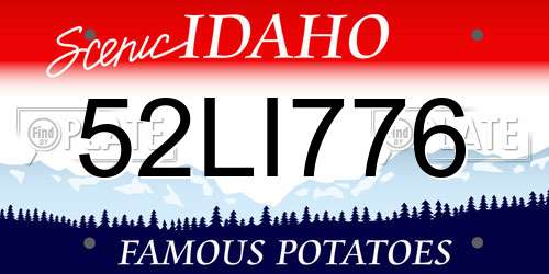 52LI776 Idaho License Plate