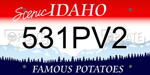531PV2 Idaho License Plate