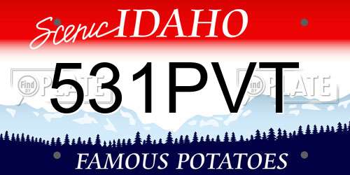 531PVT Idaho License Plate