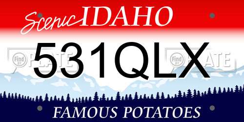 531QLX Idaho License Plate