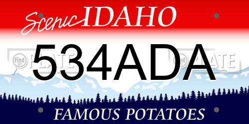534ADA Idaho License Plate