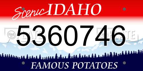 5360746 Idaho License Plate