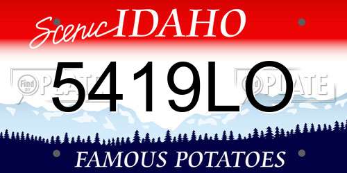 5419LO Idaho License Plate