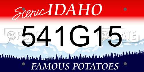 541G15 Idaho License Plate