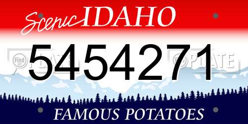 5454271 Idaho License Plate