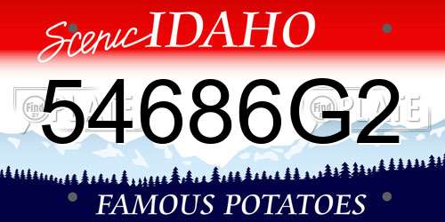 54686G2 Idaho License Plate