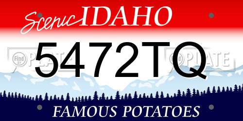 5472TQ Idaho License Plate