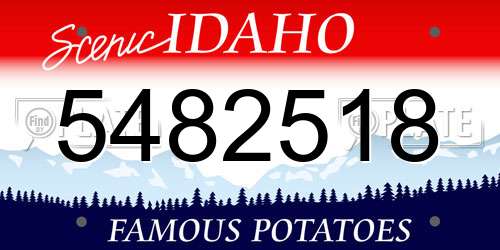 5482518 Idaho License Plate