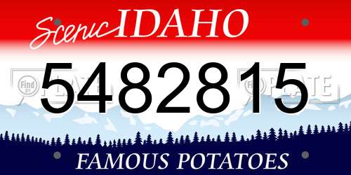 5482815 Idaho License Plate