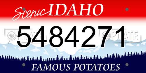 5484271 Idaho License Plate