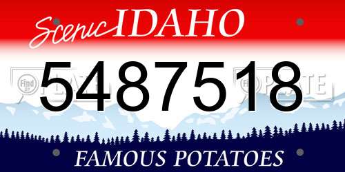 5487518 Idaho License Plate
