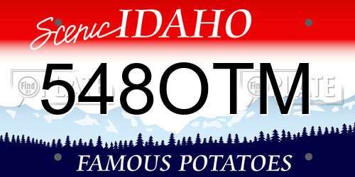 548OTM Idaho License Plate