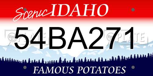 54BA271 Idaho License Plate