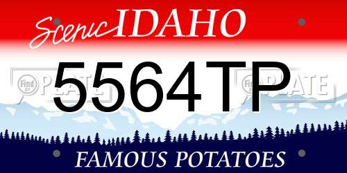 5564TP Idaho License Plate