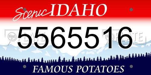 5565516 Idaho License Plate