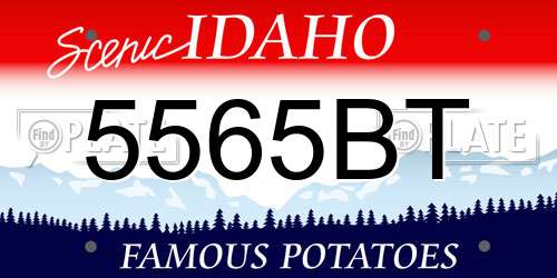 5565BT Idaho License Plate