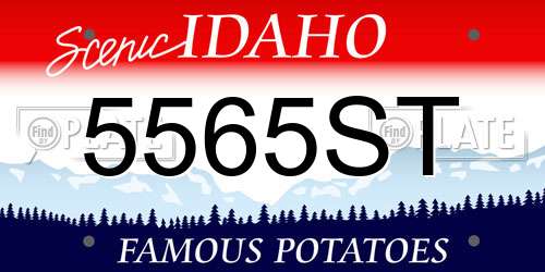 5565ST Idaho License Plate