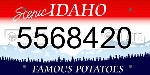 5568420 Idaho License Plate