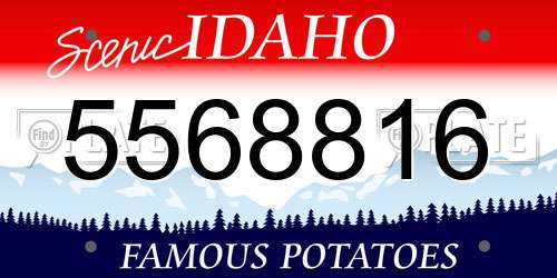 5568816 Idaho License Plate