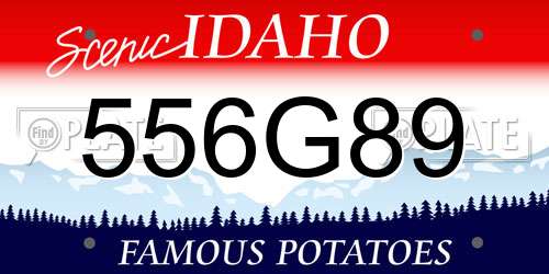 556G89 Idaho License Plate