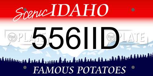 556IID Idaho License Plate