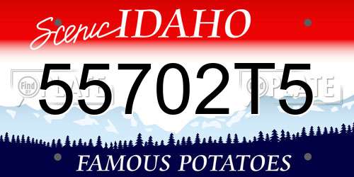 55702T5 Idaho License Plate
