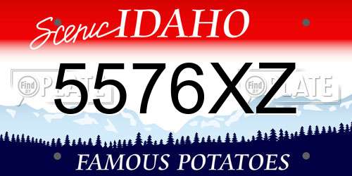 5576XZ Idaho License Plate