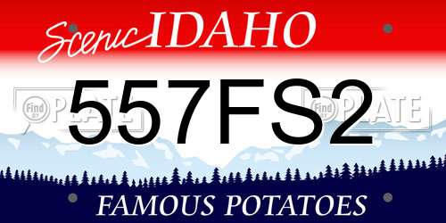 557FS2 Idaho License Plate