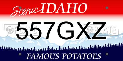 557GXZ Idaho License Plate