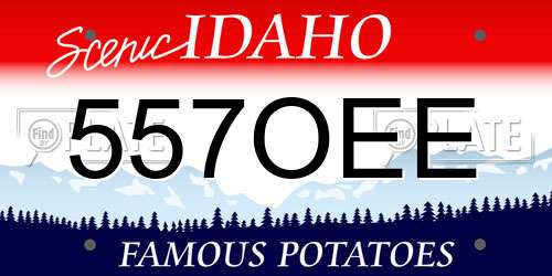 557OEE Idaho License Plate