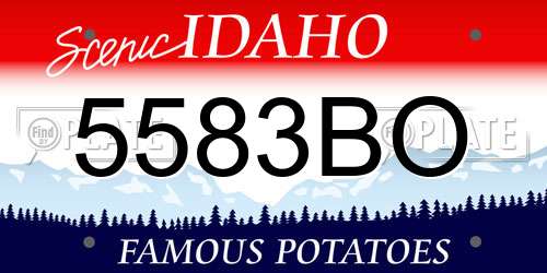 5583BO Idaho License Plate