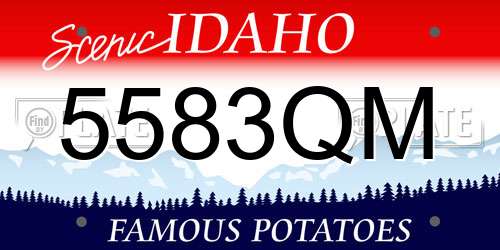 5583QM Idaho License Plate