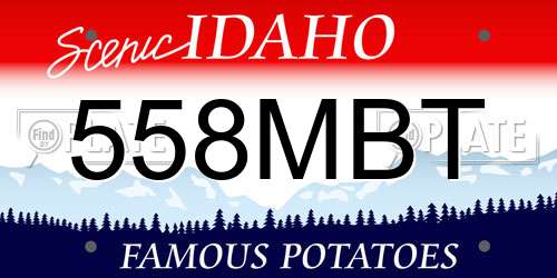 558MBT Idaho License Plate