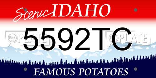 5592TC Idaho License Plate