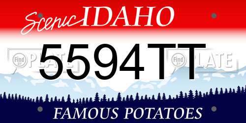 5594TT Idaho License Plate
