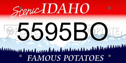 5595BO Idaho License Plate