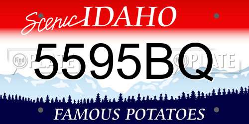 5595BQ Idaho License Plate