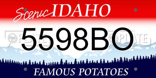 5598BO Idaho License Plate