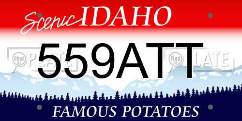 559ATT Idaho License Plate