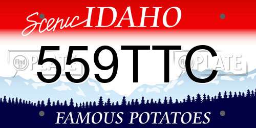 559TTC Idaho License Plate