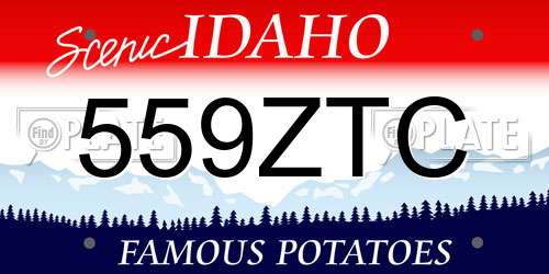 559ZTC Idaho License Plate