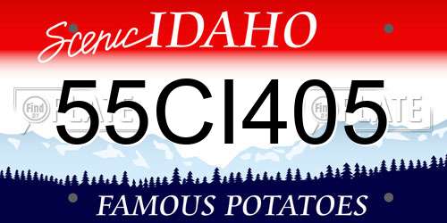 55CI405 Idaho License Plate