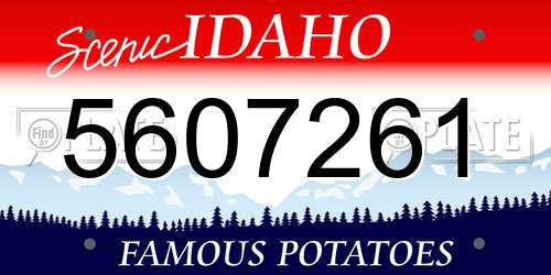 5607261 Idaho License Plate