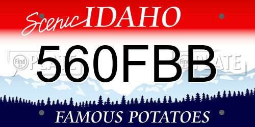 560FBB Idaho License Plate